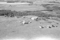 Aerial photograph of a farm in Saskatchewan (46-14-W3)