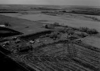Aerial photograph of a farm in Saskatchewan (12-48-23-W3)