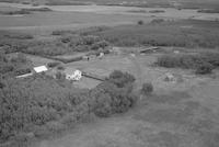 Aerial photograph of a farm in Saskatchewan (9-48-23-W3)