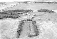Aerial photograph of a farm in Saskatchewan (14-48-23-W3)