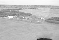 Aerial photograph of a farm in Saskatchewan (14-48-23-W3)