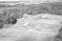 Aerial photograph of a farm near Meadow Lake, SK