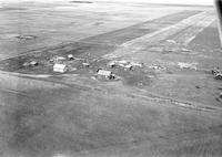 Aerial photograph of a farm in Saskatchewan (6-38-21-W3)
