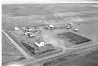 Aerial photograph of a farm in Saskatchewan (6-38-21-W3)