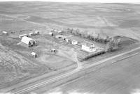 Aerial photograph of a farm in Saskatchewan (38-21-W3)