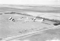 Aerial photograph of a farm in Saskatchewan (38-21-W3)