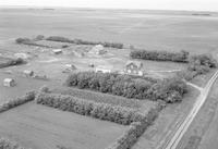 Aerial photograph of a farm in Saskatchewan (16-38-21-W3)