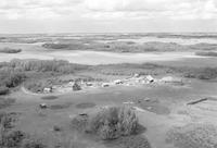 Aerial photograph of a farm in Saskatchewan (24-39-10-W3)