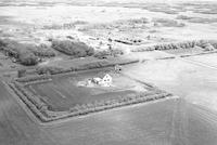 Aerial photograph of a farm in Saskatchewan (2-40-8-W3)