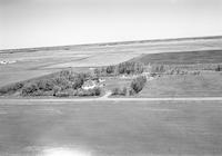 Aerial photograph of a farm in Saskatchewan (24-40-10-W3)