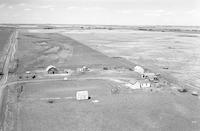 Aerial photograph of a farm in Saskatchewan (18-40-19-W3)