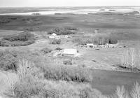 Aerial photograph of a farm in Saskatchewan (41-18-W3)