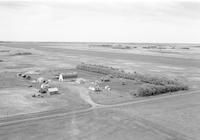 Aerial photograph of a farm in Saskatchewan (17-41-18-W3)