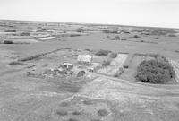 Aerial photograph of a farm in Saskatchewan (11-41-18-W3)