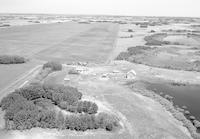 Aerial photograph of a farm in Saskatchewan (15-42-23-W3)