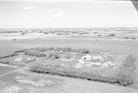 Aerial photograph of a farm in Saskatchewan (36-42-23-W3)