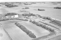 Aerial photograph of a farm in Saskatchewan (43-21-W3)