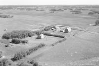 Aerial photograph of a farm in Saskatchewan (46-12-W3)