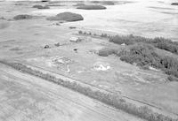 Aerial photograph of a farm in Saskatchewan (46-12-W3)