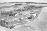 Aerial photograph of a farm in Saskatchewan (46-12-W3)