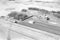 Aerial photograph of a farm in Saskatchewan (46-12-W3)