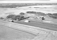 Aerial photograph of a farm in Saskatchewan (46-12-W3)