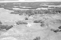 Aerial photograph of a farm in Saskatchewan (12-46-12-W3)