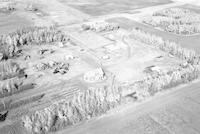 Aerial photograph of a farm in Saskatchewan (43-21-W3)