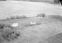 Aerial photograph of a farm in Saskatchewan (14-42-23-W3)