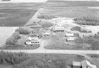 Aerial photograph of a farm in Saskatchewan (12-48-19-W3)