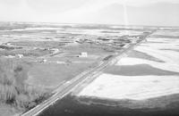 Aerial photograph of a farm near Meota, SK Kinistino Country (?)