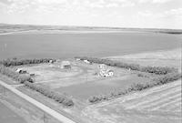 Aerial photograph of a farm near Brada, SK