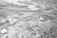 Aerial photograph of a farm near St. Walburg, SK