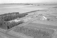 Aerial photograph of a farm near Luseland, SK (18-36-24-W3)