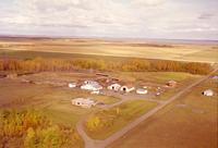 Aerial photograph of a farm near Spiritwood, SK