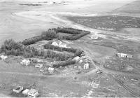 Aerial photograph of a farm in Saskatchewan (22-36-23-W3)