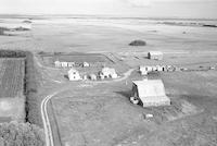 Aerial photograph of a farm near Luseland, SK (2-36-24-W3)