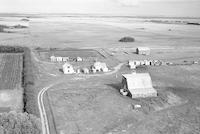 Aerial photograph of a farm near Luseland, SK (2-36-24-W3)