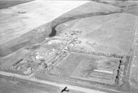 Aerial photograph of a farm in Saskatchewan (16-42-14-W3)