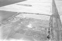 Aerial photograph of a farm in Saskatchewan (2-42-14-W3)