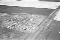 Aerial photograph of a farm in Saskatchewan (2-42-14-W3)