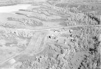 Aerial photograph of a farm in Saskatchewan (1-42-16-W3)