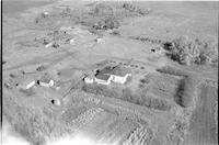 Aerial photograph of a farm in Saskatchewan (2-42-16-W3)