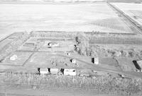 Aerial photograph of a farm in Saskatchewan (30-42-18-W3)