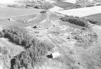 Aerial photograph of a farm in Saskatchewan (26-43-14-W3)