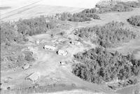 Aerial photograph of a farm in Saskatchewan (30-43-14-W3)