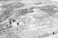 Aerial photograph of a farm near Denholm, SK (14-43-14-W3)