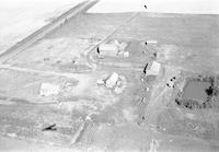 Aerial photograph of a farm near Denholm, SK (8-43-14-W3)