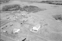 Aerial photograph of a farm in Saskatchewan (7-43-14-W3)