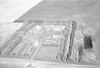 Aerial photograph of a farm near Denholm, SK (3-43-14-W3)